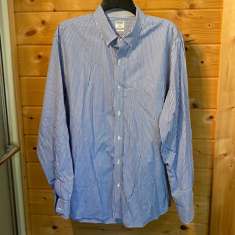 Bonobos blue striped button up